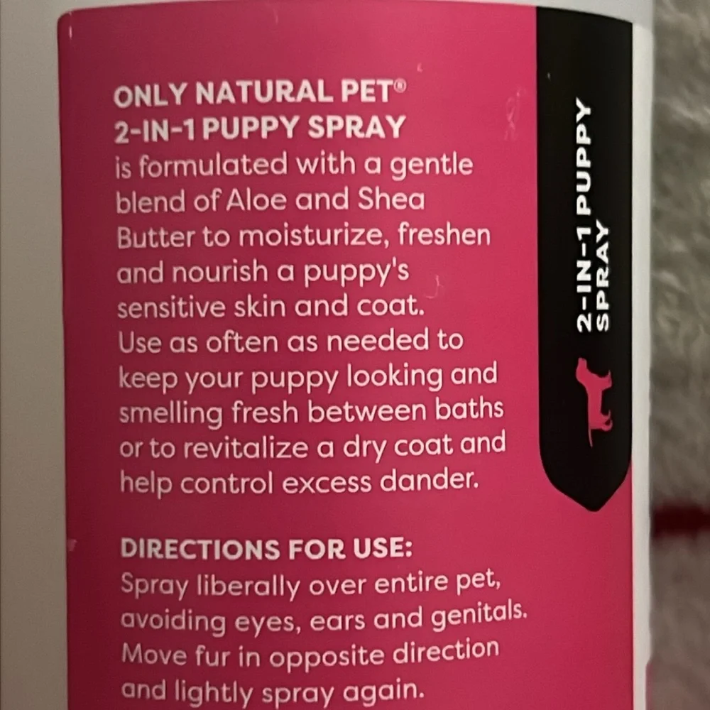 Puppy Spray: Moisturizer